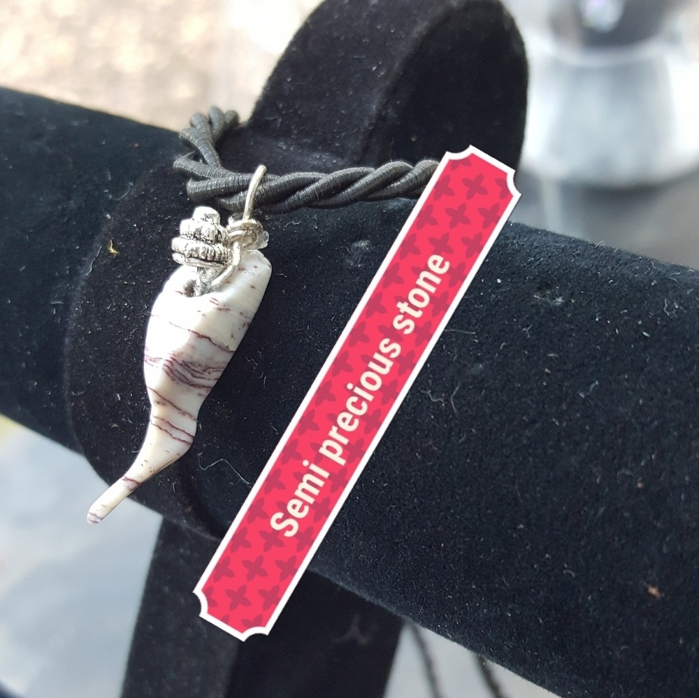 Handmade stone necklace